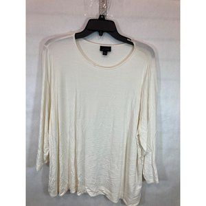 Everyday Elegance: Women's X-Large Beige J. Jill Long Sleeve Casual Shirt